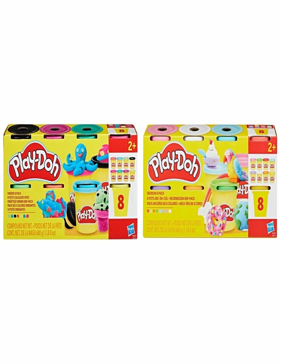 Set de plastilina surtido de 8 latas play-doh