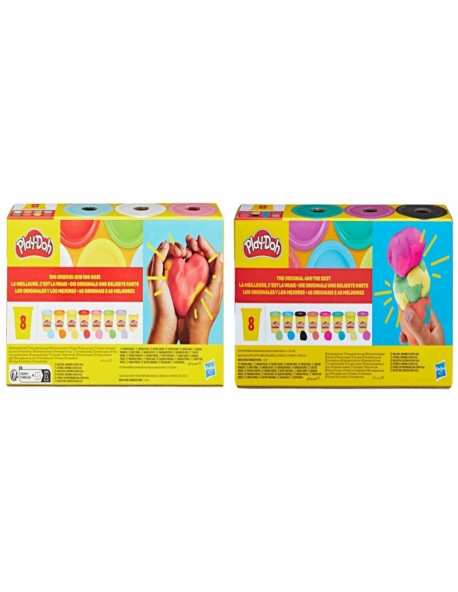 Set de plastilina surtido de 8 latas play-doh