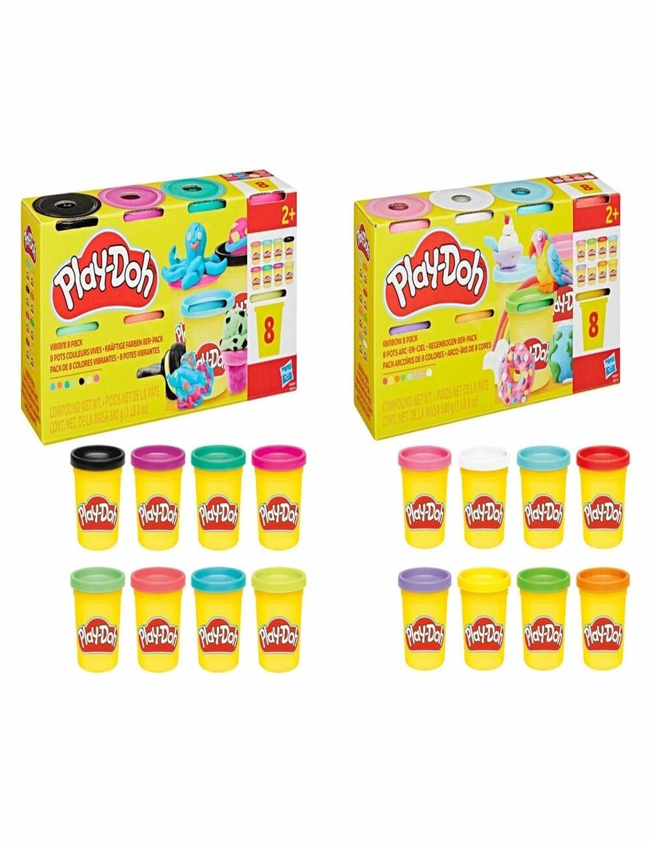 Set de plastilina surtido de 8 latas play-doh