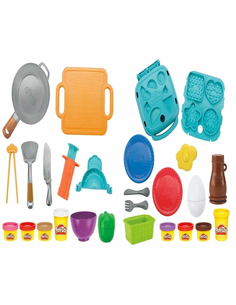 Kit de masa moldeable set temático de comida surtido play-doh