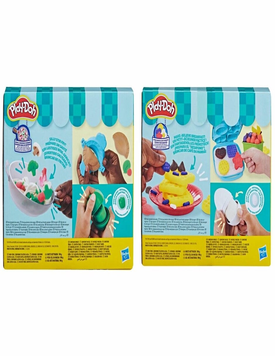 Kit de masa moldeable set temático de comida surtido play-doh 3