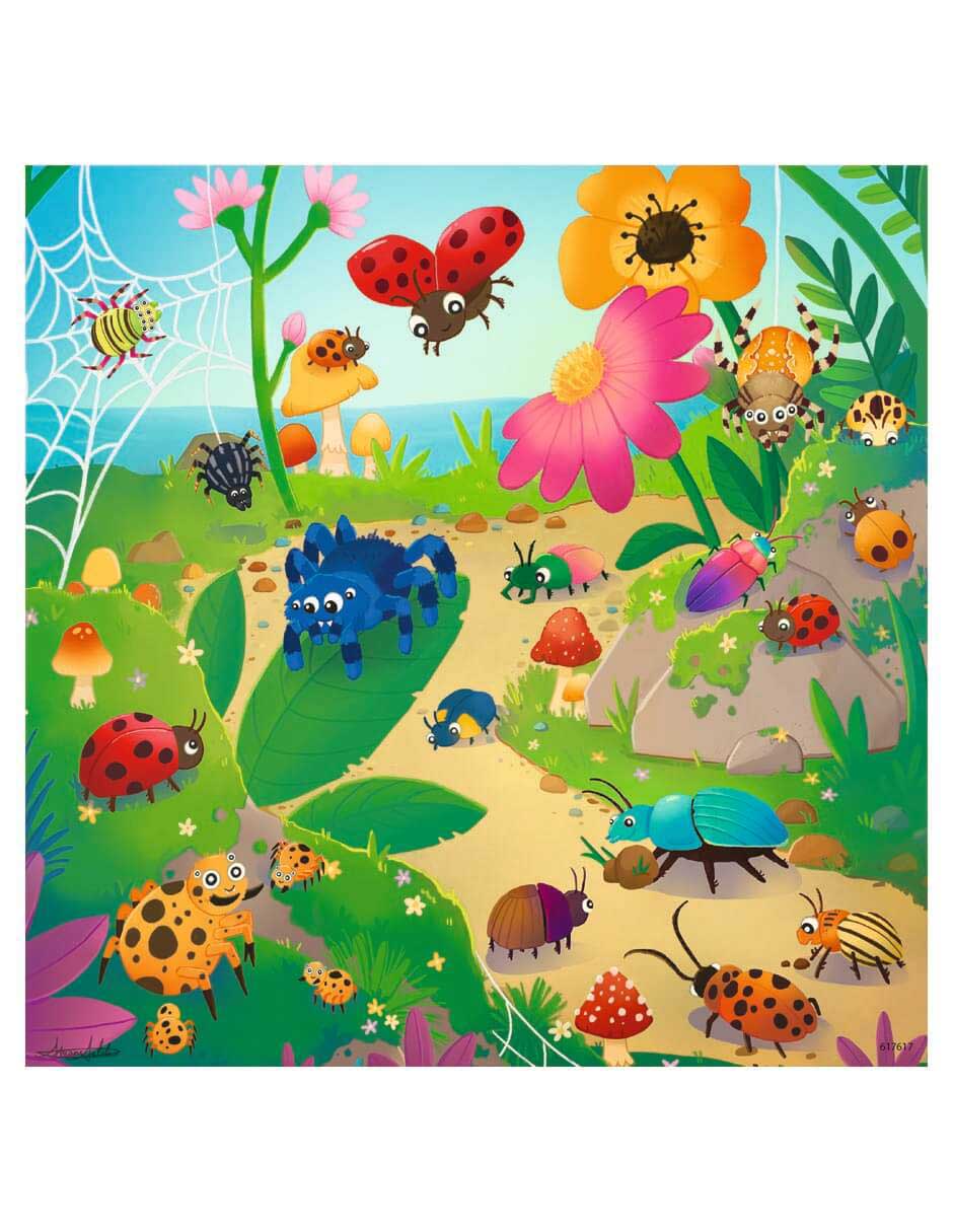 Rompecabezas infantil animales insectos 147 piezas 3