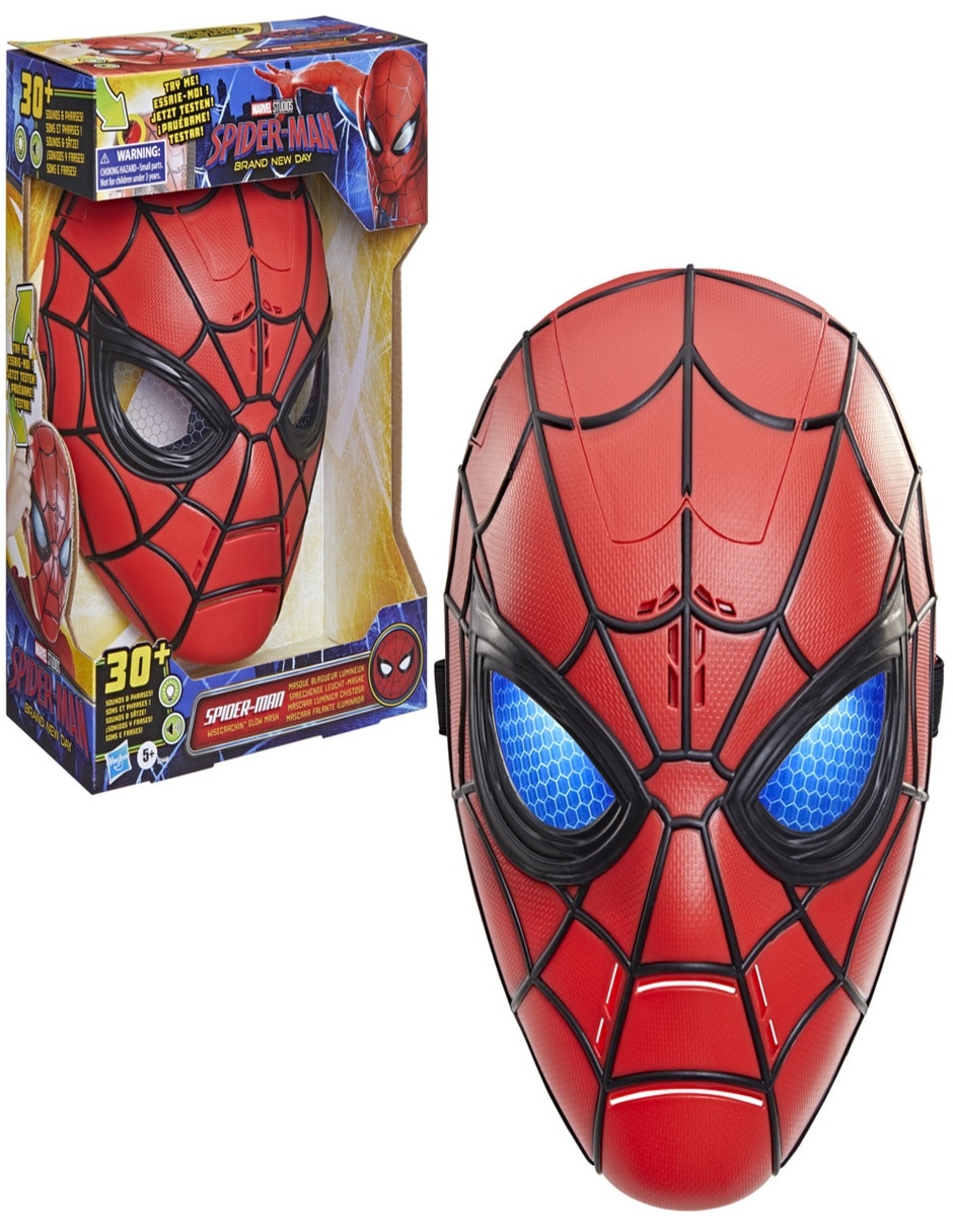 Máscara táctica aire libre y deporte spider-man con luz y sonido 11