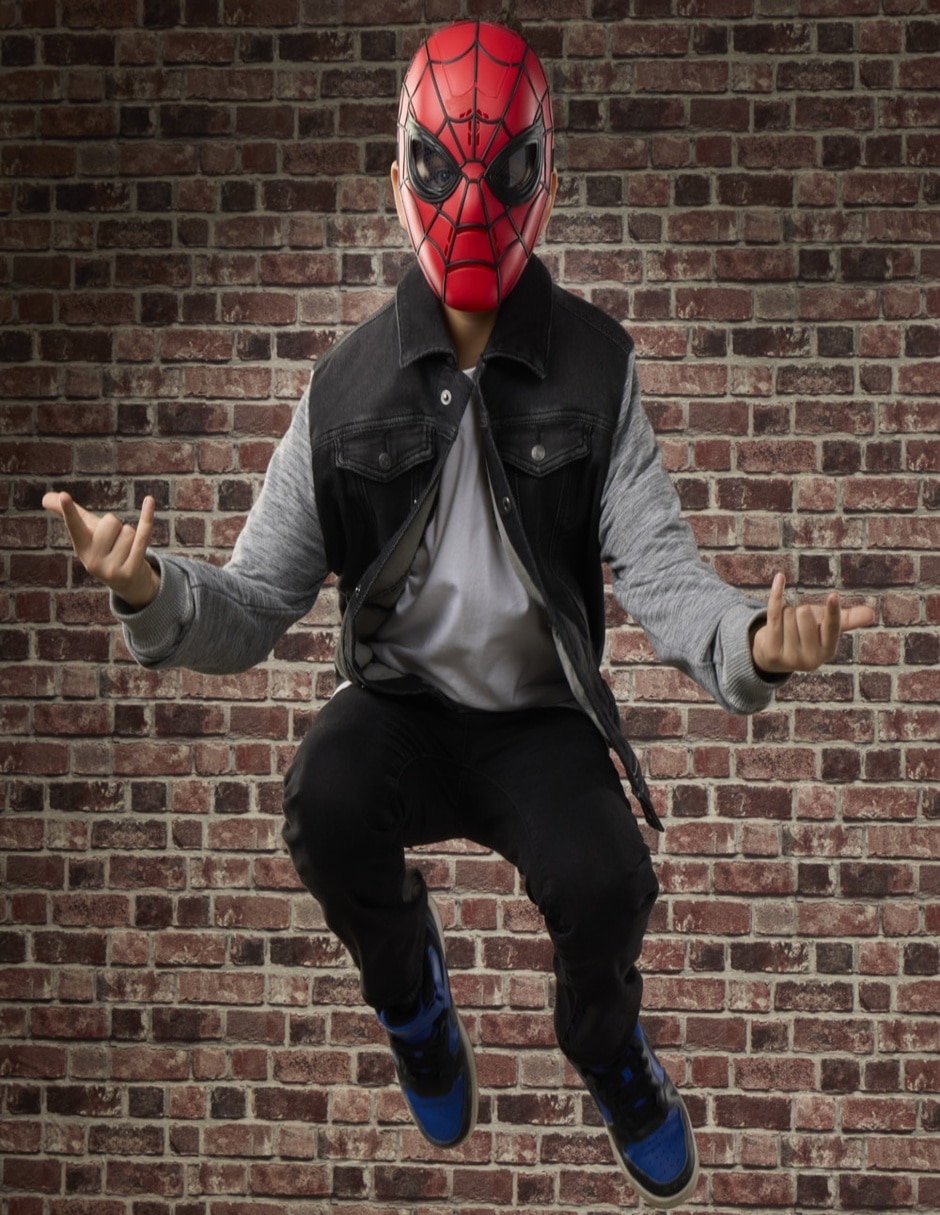 Máscara táctica aire libre y deporte spider-man con luz y sonido 6