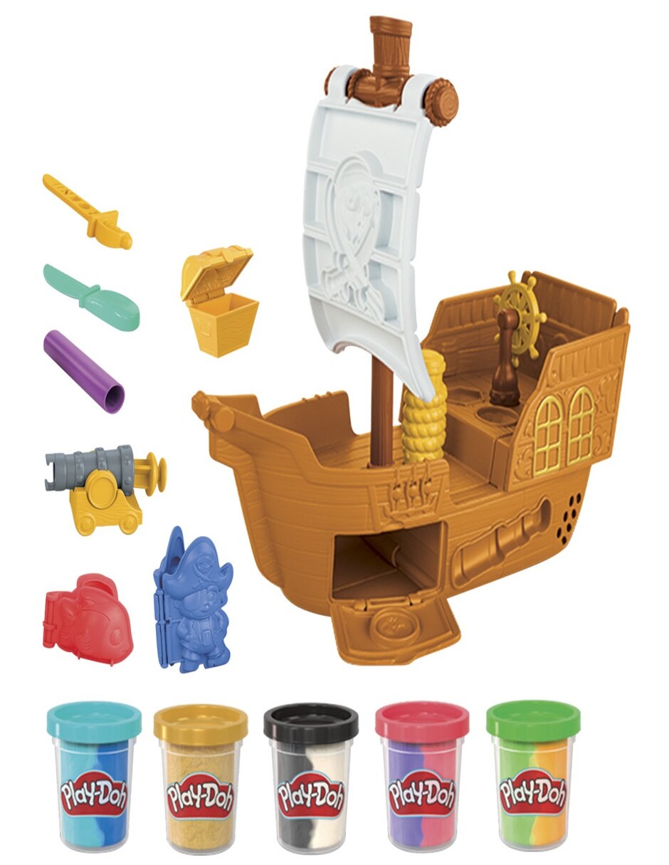 Kit de masa moldeable barco pirata play-doh play-doh