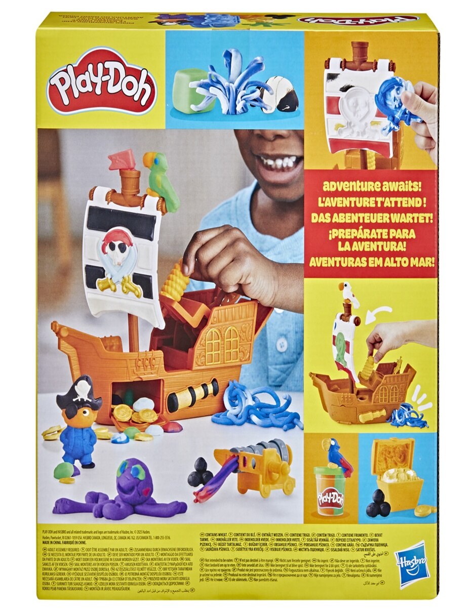 Kit de masa moldeable barco pirata play-doh play-doh 2