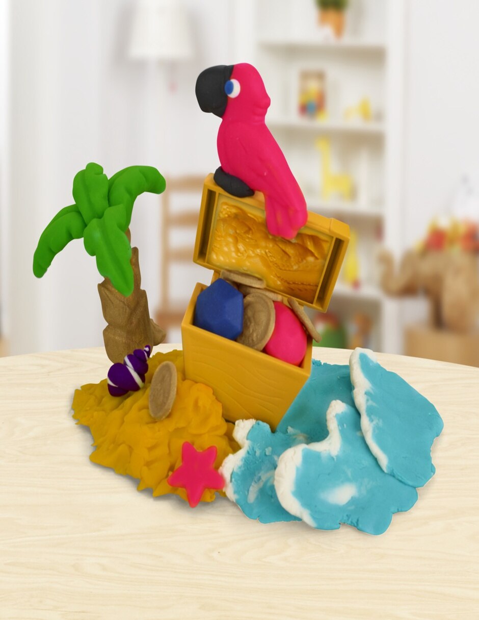 Kit de masa moldeable barco pirata play-doh play-doh 9