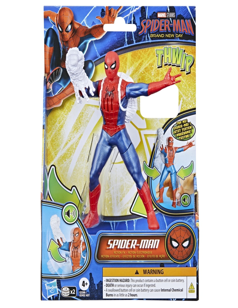 Figura de colección articulada spider man spider-man con sonido