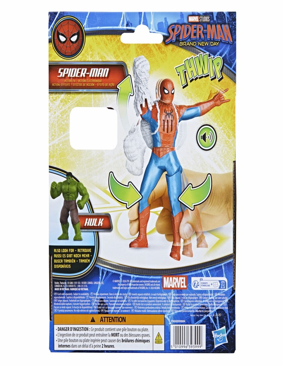 Figura de colección articulada spider man spider-man con sonido 10