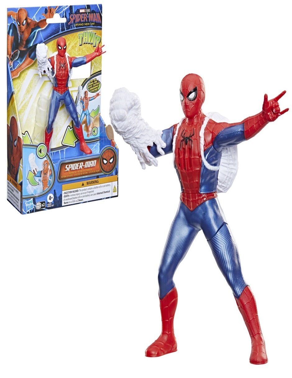Figura de colección articulada spider man spider-man con sonido 9
