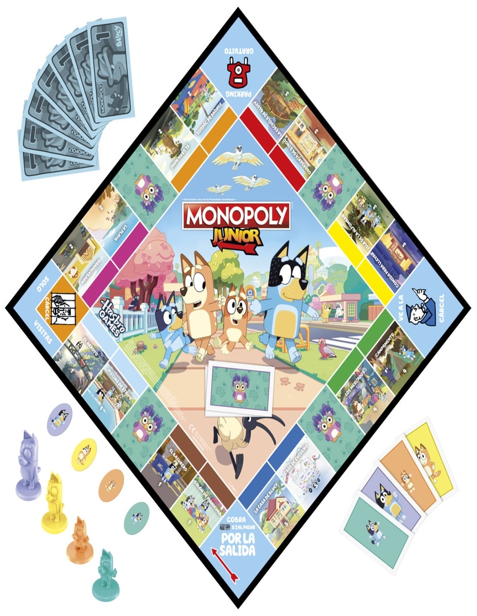 Juego de mesa monopoly junior bluey monopoly monopoly junior 6