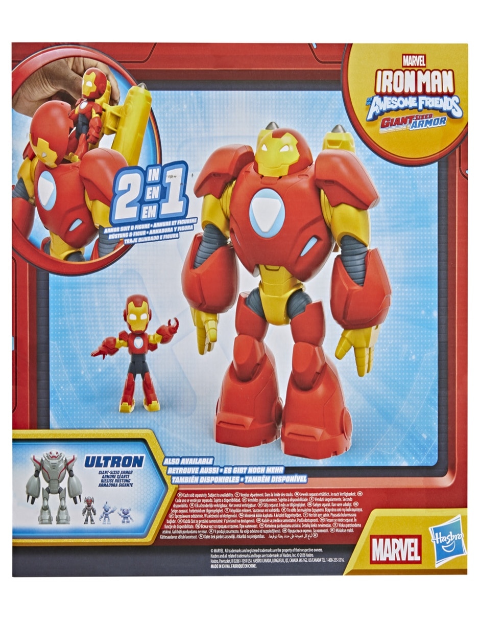 Figura de colección articulada iron man and his awesome friends iron man 8