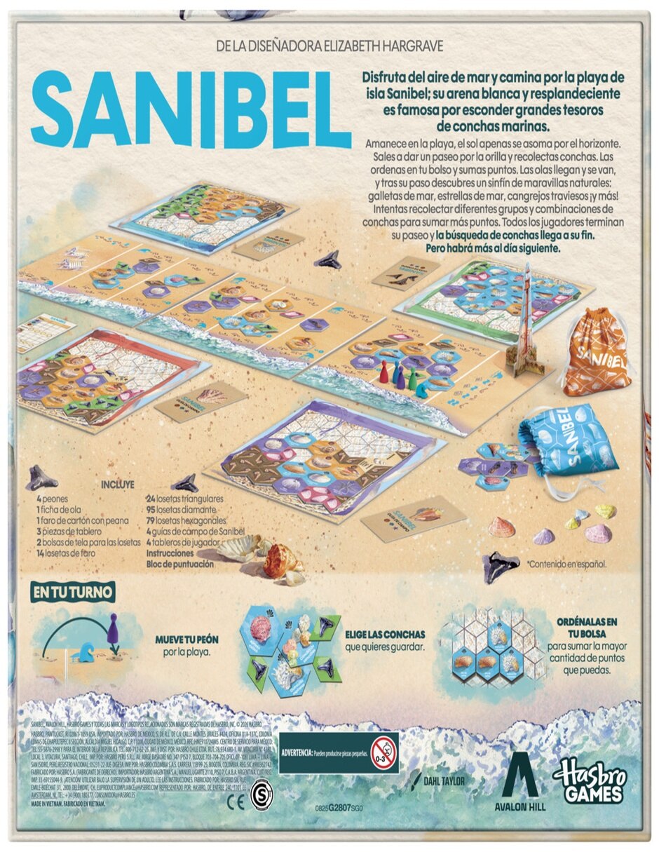 Juego de mesa sanibel hasbro games 5