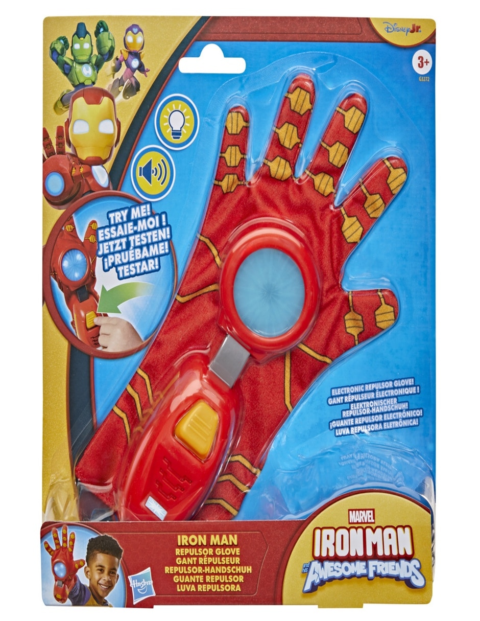 Figuras accion iron man and his awesome friends iron man con luz y sonido 3