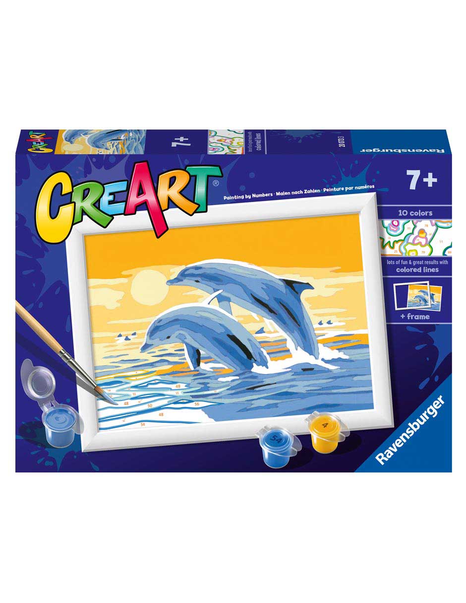 Juego de mesa creart delfines amigos 1