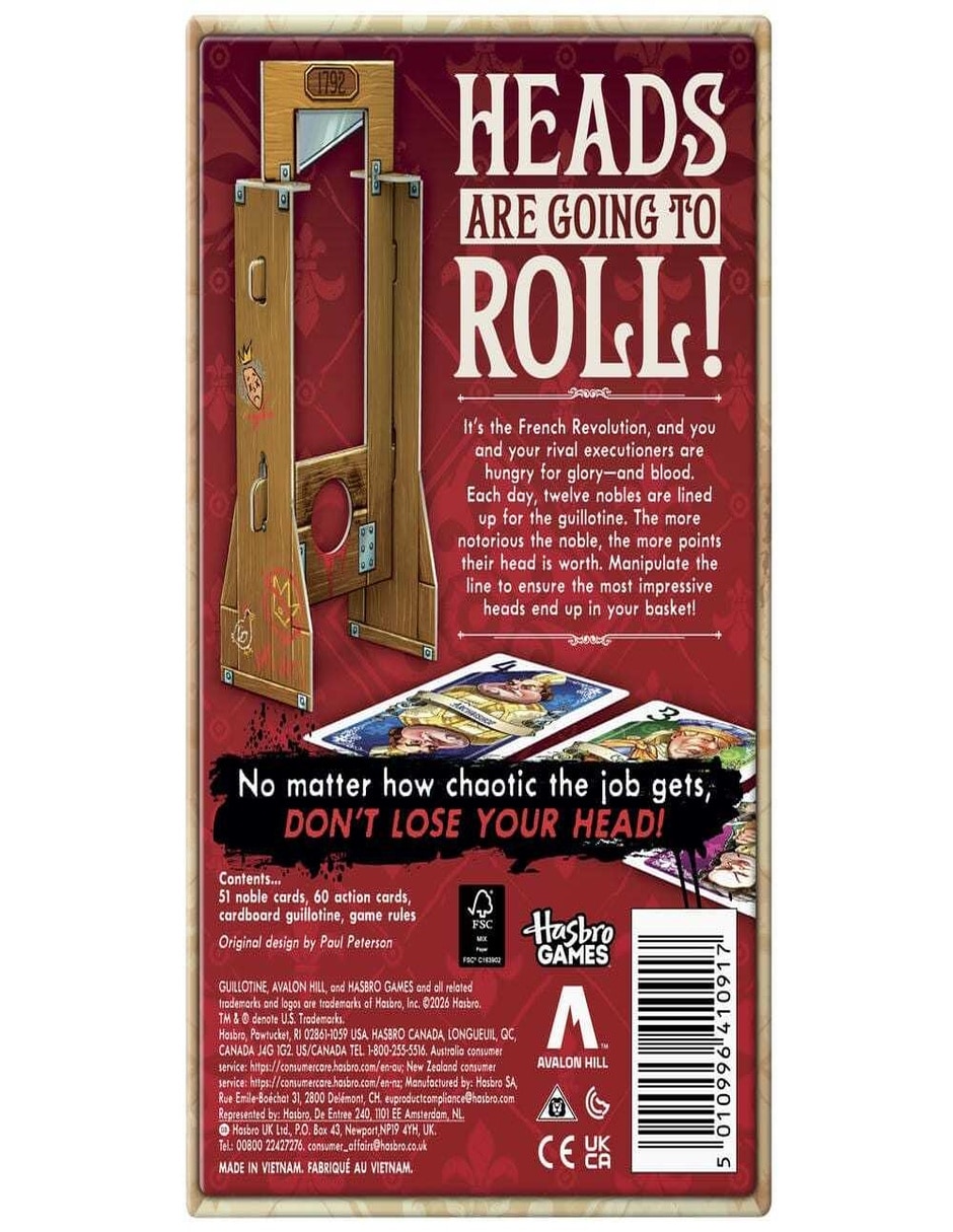 Juego de mesa guillotine hasbro games 9