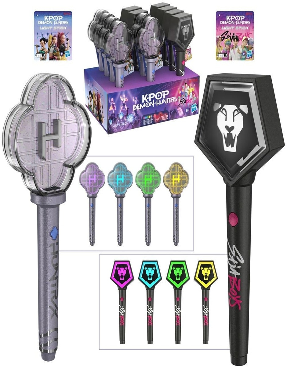 Figuras accion kpop demon hunters con luz 3