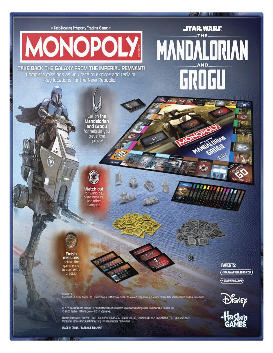 Juego de mesa monopoly edición the mandalorian and grogu the mandalorian & grogu monopoly 2