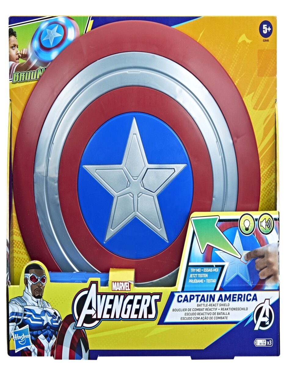 Figuras accion avengers capitan america con luz y sonido 4