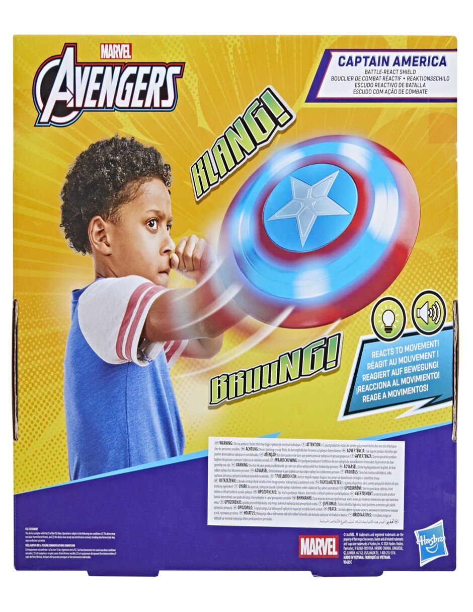 Figuras accion avengers capitan america con luz y sonido 3