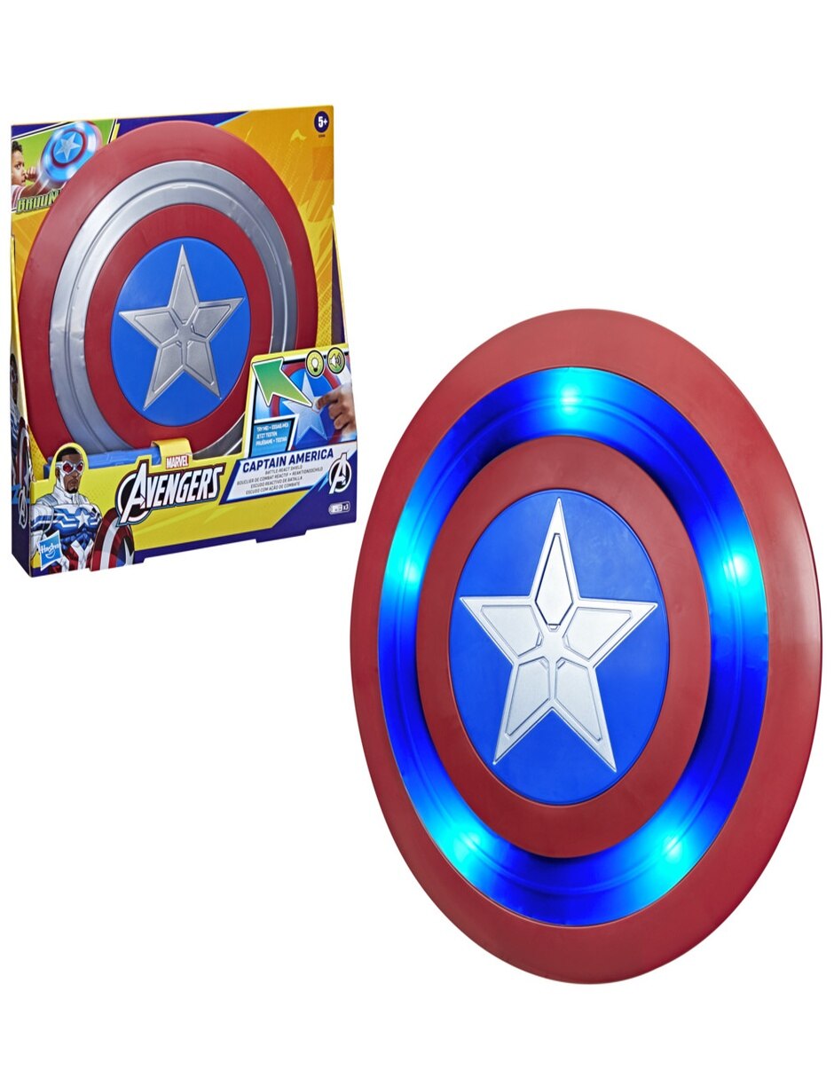 Figuras accion avengers capitan america con luz y sonido 2