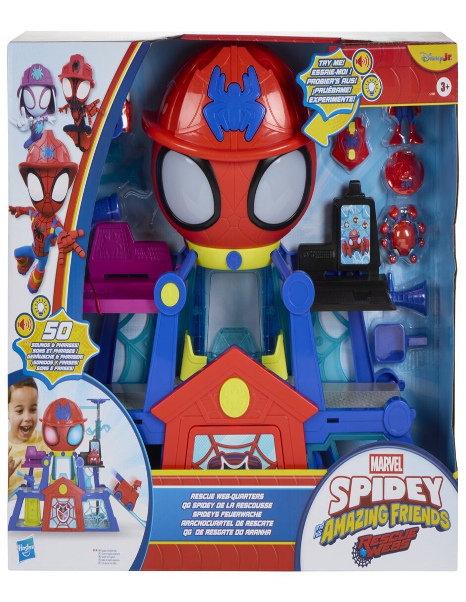Set figuras acción articuladas Spidey And His Amazing Friends con luz y sonido 15