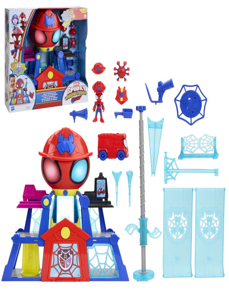 Set figuras acción articuladas Spidey And His Amazing Friends con luz y sonido 10