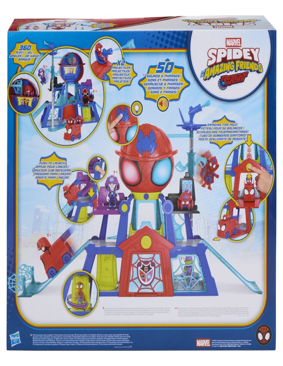 Set figuras acción articuladas Spidey And His Amazing Friends con luz y sonido 5