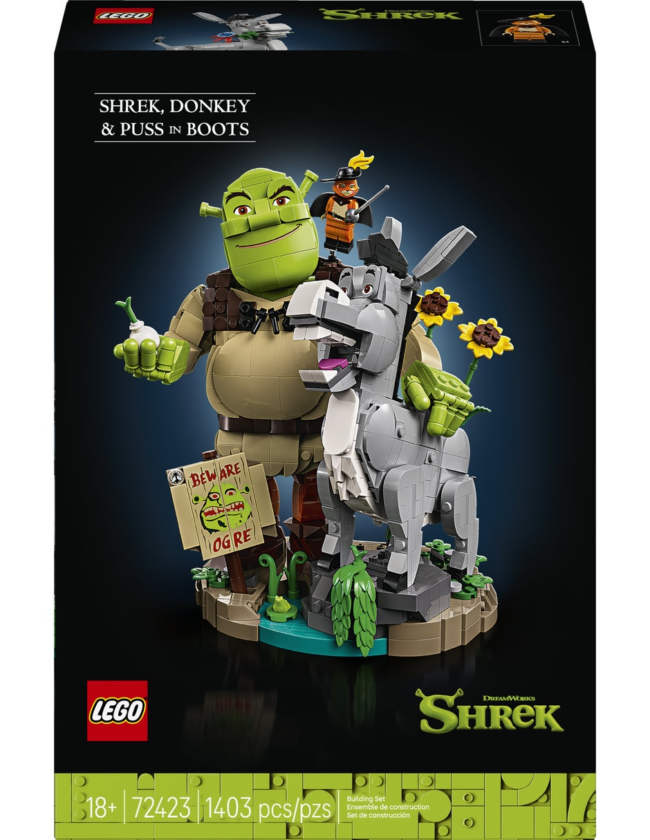 lego shrek: shrek burro y gato con botas 72423 72423 shrek 2
