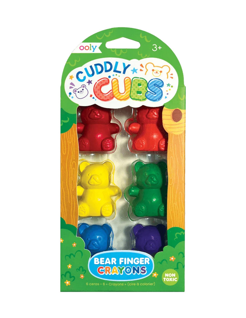 Crayones de dedo cuddly cubs bear – set de 6