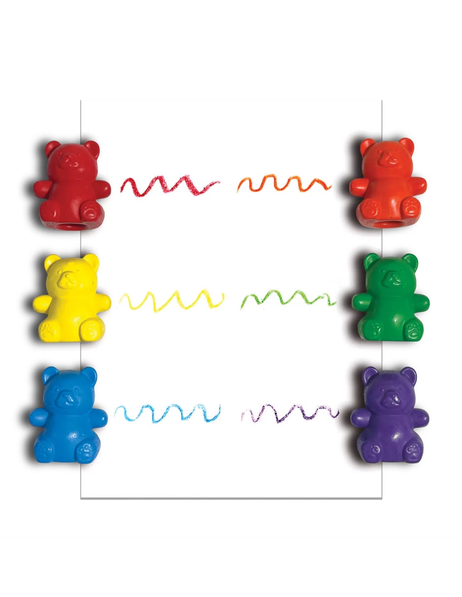 Crayones de dedo cuddly cubs bear – set de 6 7