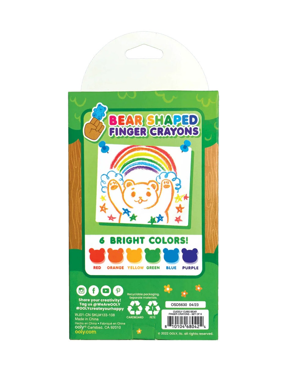 Crayones de dedo cuddly cubs bear – set de 6 3