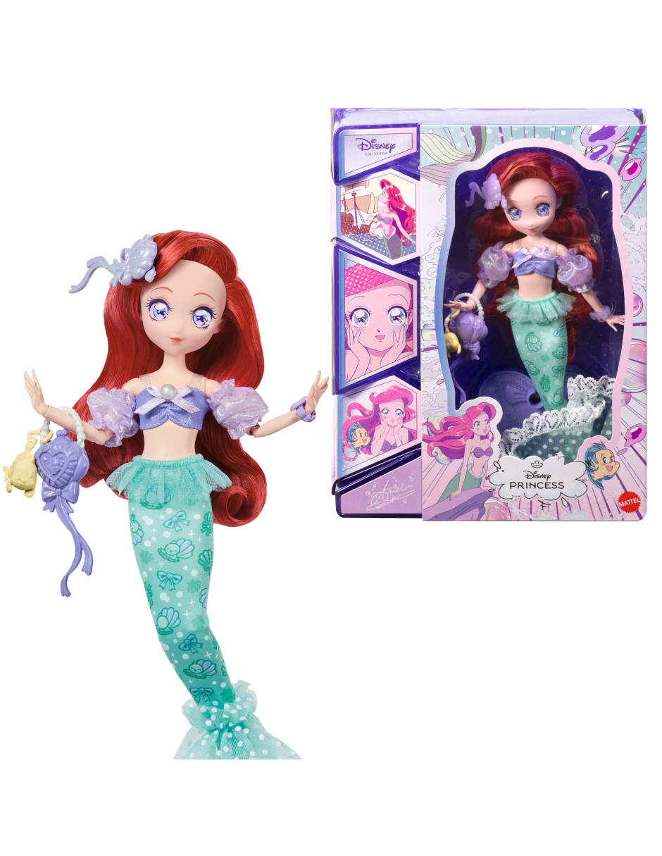 Muñeca fashion Princesas La sirenita Disney 1