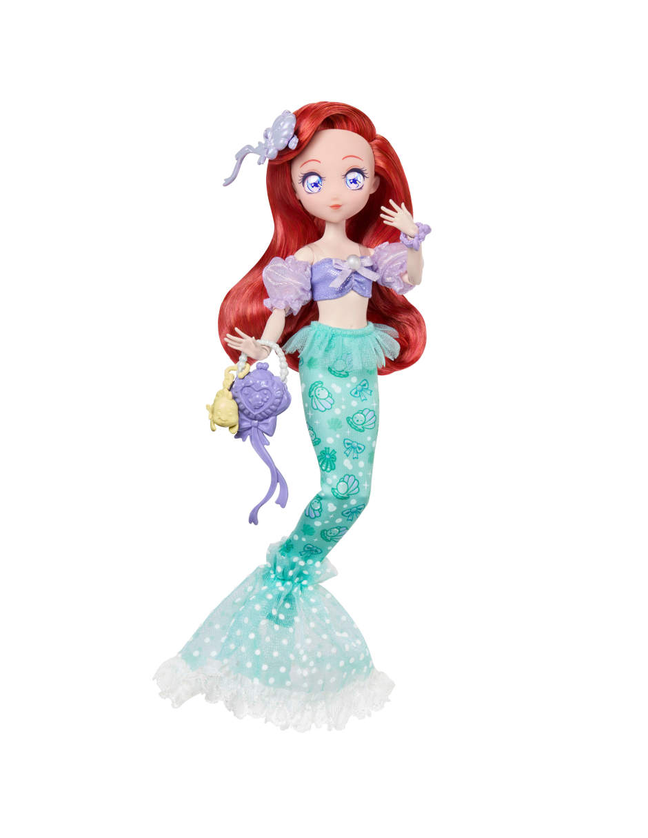 Muñeca fashion Princesas La sirenita Disney 3
