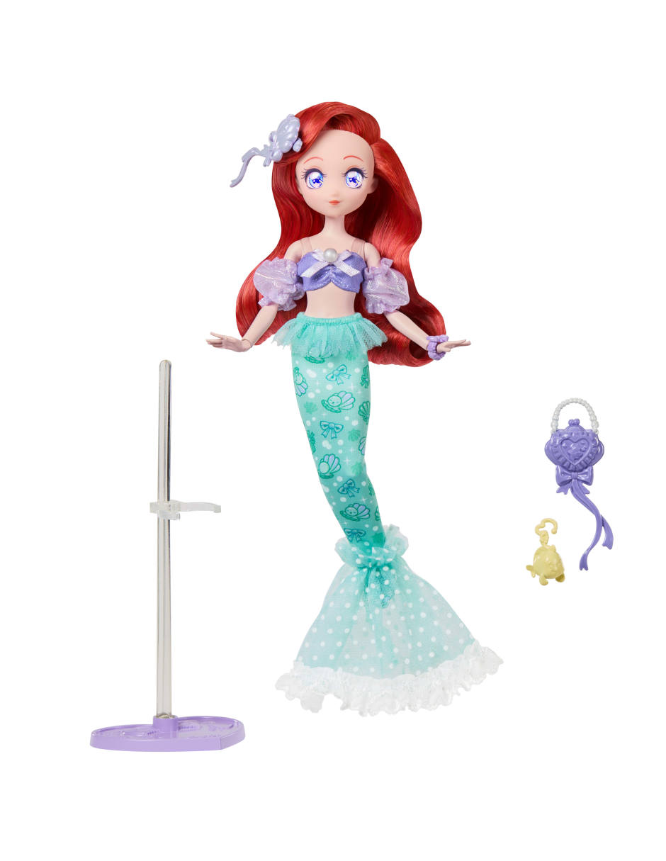 Muñeca fashion Princesas La sirenita Disney 6