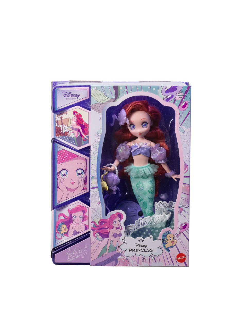 Muñeca fashion Princesas La sirenita Disney 7