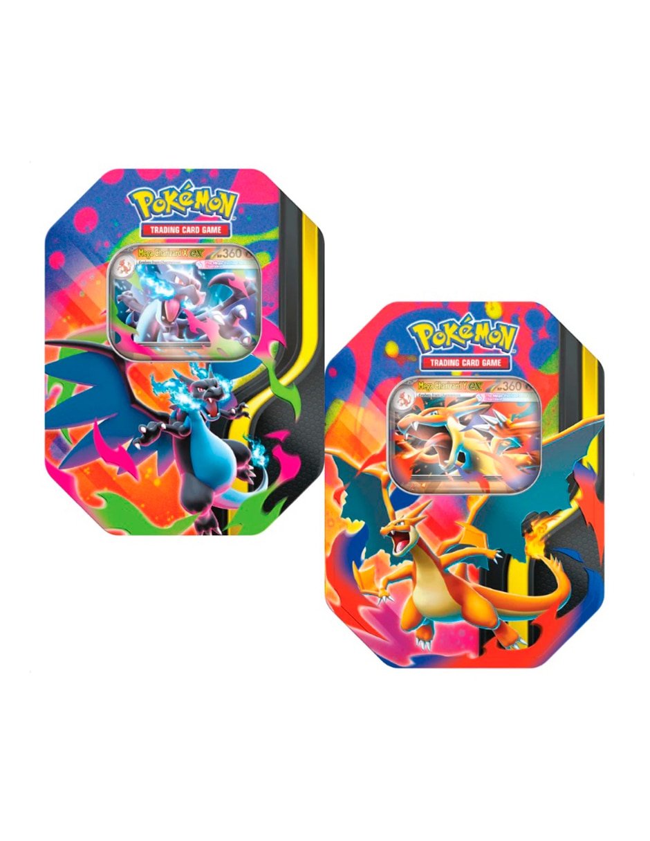 Lata Mega-Charizard de JCC en Español TCG Mega Battle Deck 1