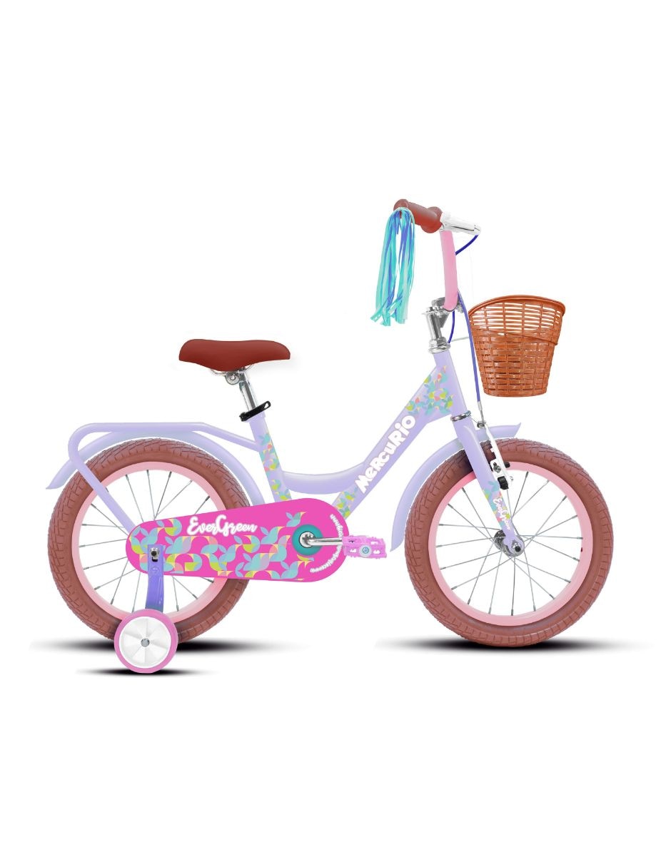Bicicleta infantil rodada 16 Evergreen para niña Bicicleta infantil rodada 16 Evergreen para niña
