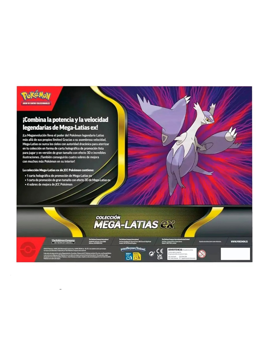 Cartas mega latias ex box en español TCG mega evolution