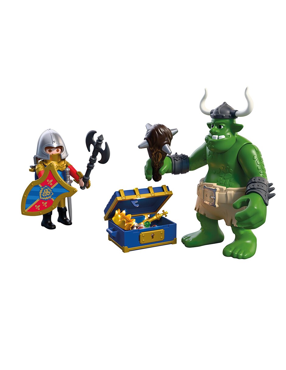 Playmobil Pm Troll con Tesoro de Caballero León 72116 3