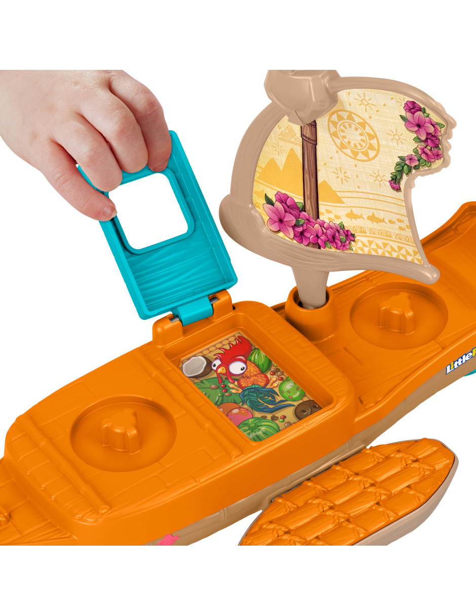 Little People Canoa de Moana y Maui juego de Estimulación temprana unisex