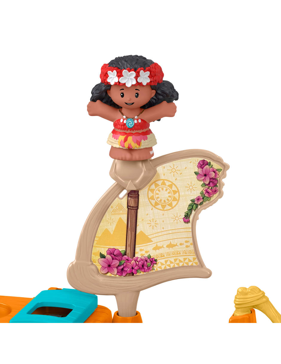Little People Canoa de Moana y Maui juego de Estimulación temprana unisex