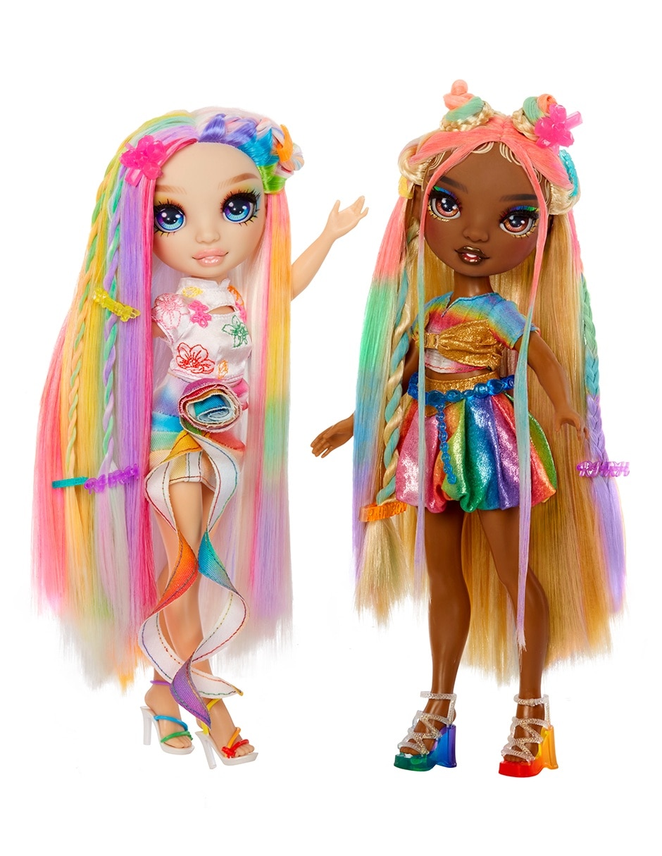 Muñeca rainbow hair chalk & style doll- amaya 1