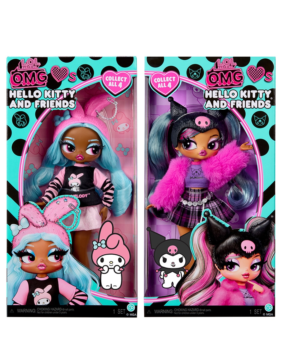 Muñeca omg loves hello kitty and friends kuromi 1