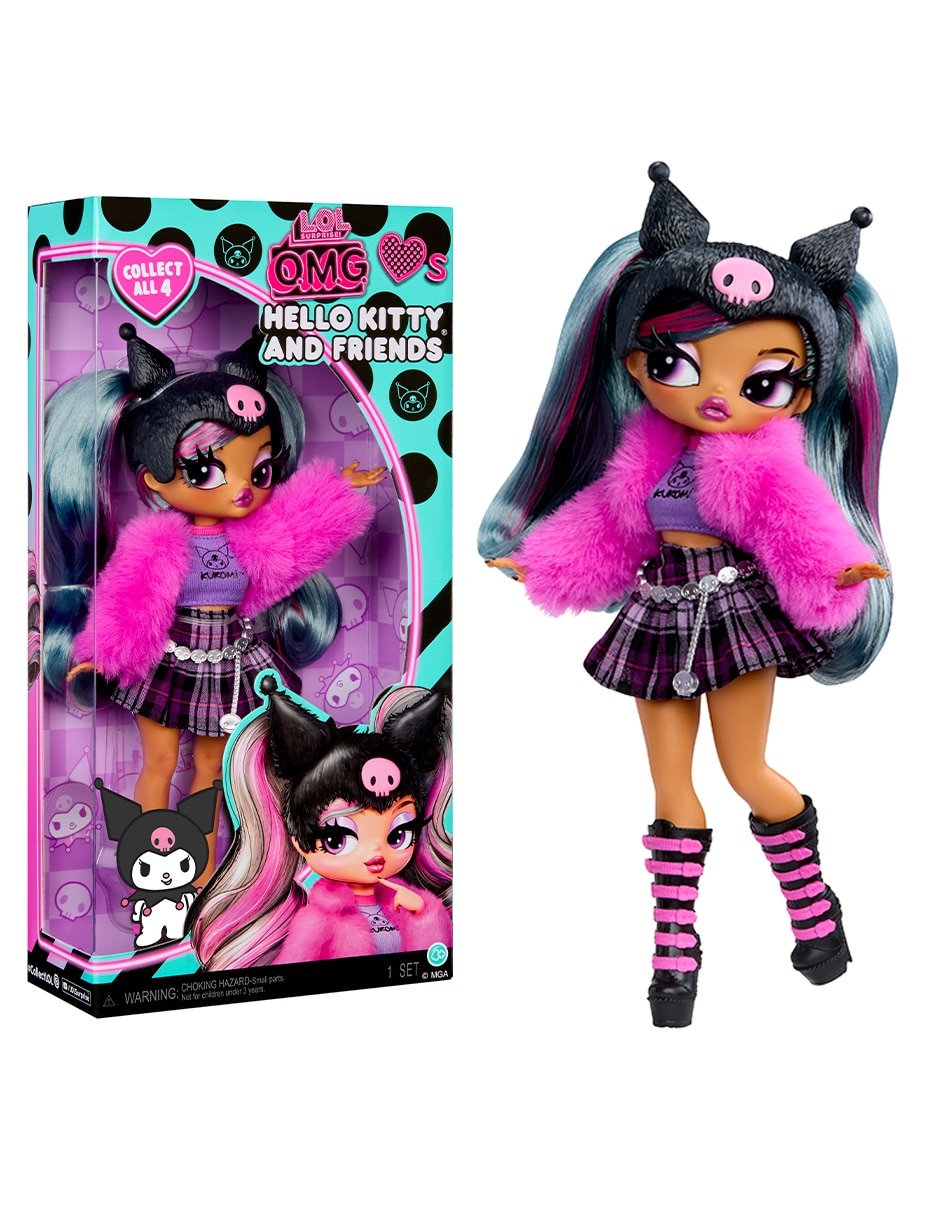 Muñeca omg loves hello kitty and friends kuromi