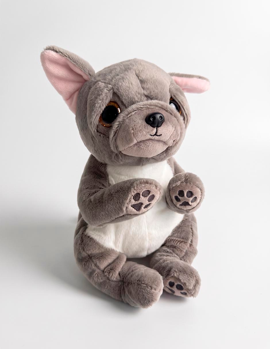 Peluche de perros y gatos perro de 23 cm