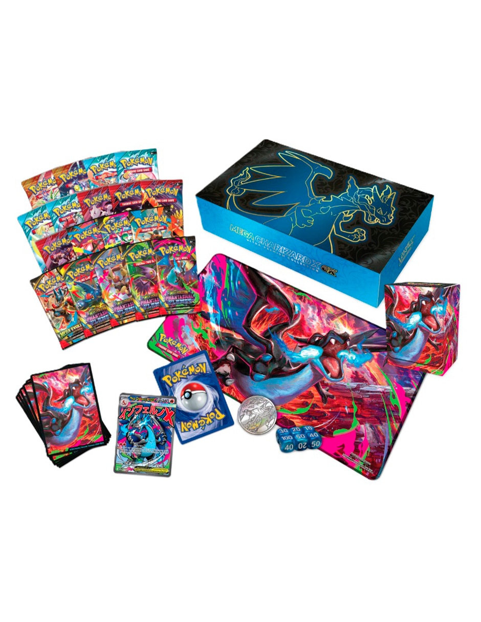 Pókemon Mega Charizard X Ex Ultra Premium Collection en español