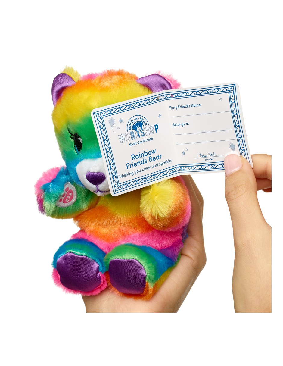 Peluche oso arcoiris de 17.78 cm 3