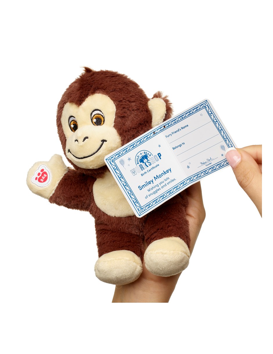 Peluche mono sonriente de 17.78 cm 3