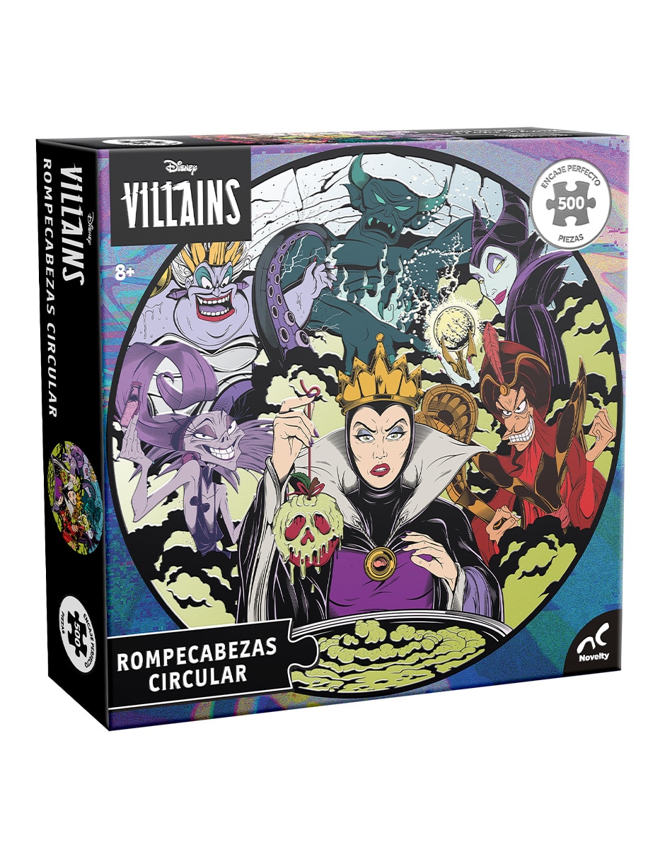 Rompecabezas Villanos Rompecabezas Circulares Barnizado Villanos Disney 500 Pzs